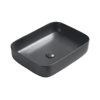 Раковина накладная тёмно-серый матовый 500*390*130 мм AZ-78109MDH 