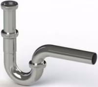 Сифон для умыв 1 1/4"х 32 прямоточный Металл Хром АНИ Пласт (8/1)