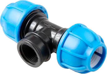 Тройник ПНД с внутр.р. ф20х1/2"х20 UNIO (20/1)