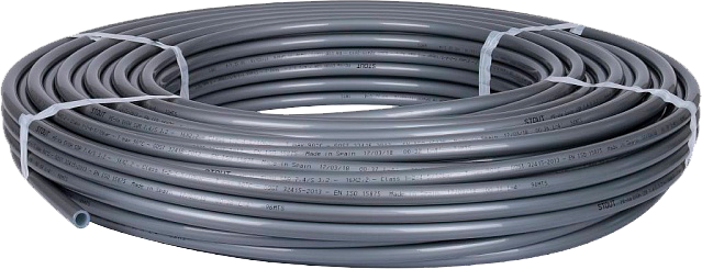 ТРУБА из сш. п/э STOUT с кисл. сл. 16х2,2 (240 метров) PEX-a,СЕРАЯ