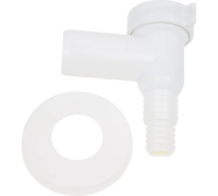 Минисифон БЕЛЫЙ для СМА  (НАРУЖ) K100W UNICORN