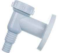 Сифон для стиральной машины, наружный, белый AlcaPlast
