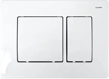 Панель смыва AZARIO белая (квадратная)