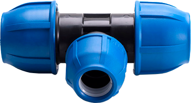 Тройник ПНД компрессионный  переходной PN16 d25х20х25   РТП