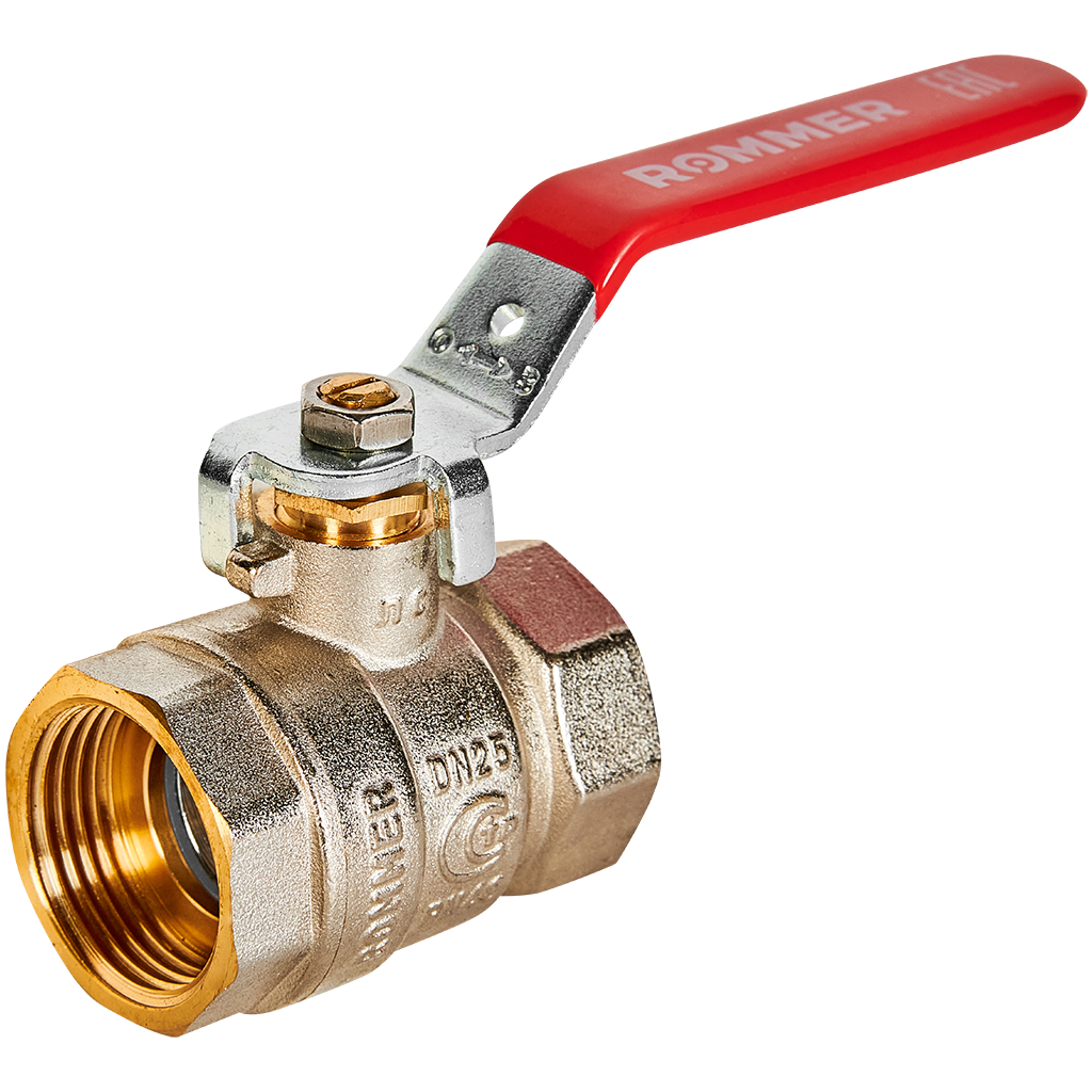 Кран шаровой, ВР/ВР, ручка рычаг  1" ROMMER ГОСТ
