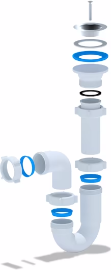 Сифон Ани  1 1/2"*40 прямоточный