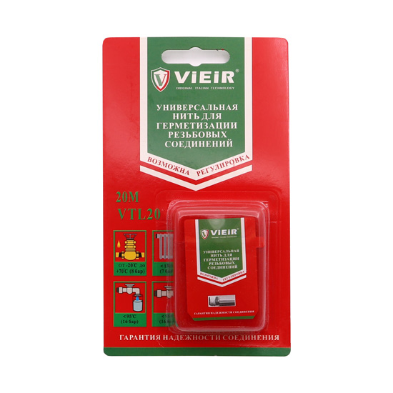 Универсальная нить для герметизации резьбовых соединений 20 м. "VIEIR"