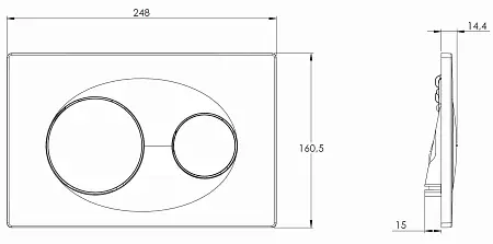 Панель смыва AZARIO белая (круглая) Магазин сантехники Нижний Новгород