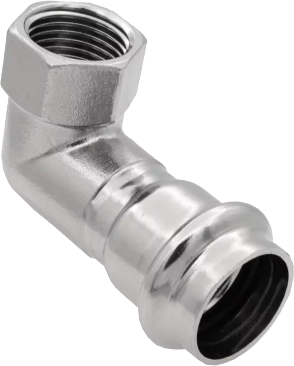 Уголок 90° из нерж. стали ВР 15х1/2"  "VER-PRO" (60/5шт)