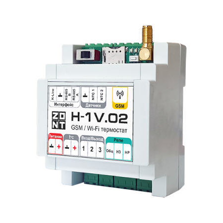 ZONT H-1V.02 Отопительный GSM / Wi-Fi контроллер 