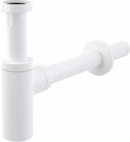 Сифон д/умывальника А400 B DESIGN круглый  AlcaPlast (Белый)
