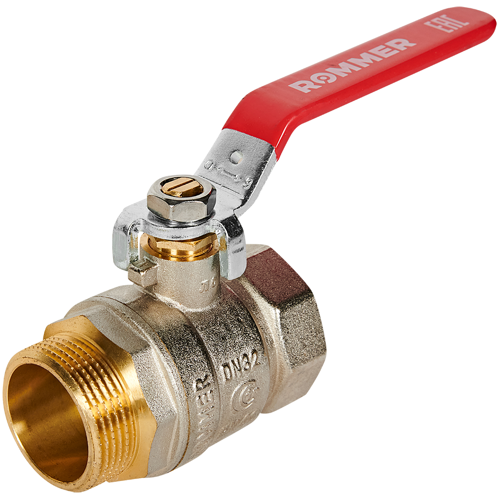 Кран шаровой, ВР/НР, ручка рычаг 1 1/ 4" ROMMER ГОСТ