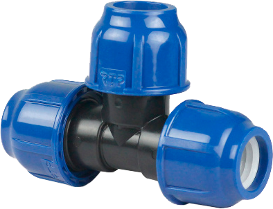 Тройник компрессионный PN16 d 25 для ПЭ труб,  РТП