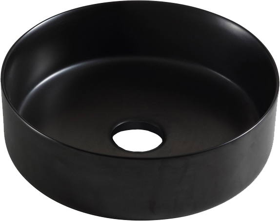 AZ-3134 MB Azario Раковина накладная (черный) (355*355*120)