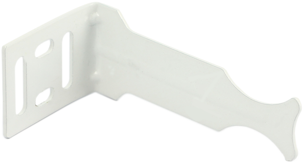 Кронштейн д/радиатора угловой  белый(100/1) UNI-FITT