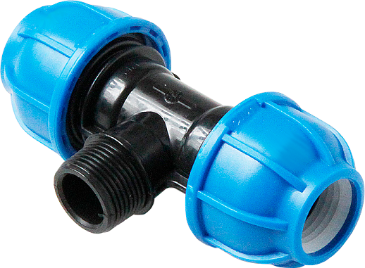 Тройник ПНД с нар. р. 20x1/2"x20 UNIO (20/1)