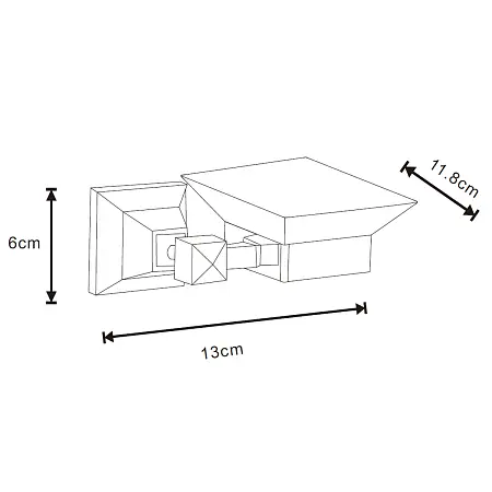 ALTRE Мыльница стеклянная, хром