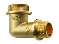 Уголок с ограничителями НР латунный