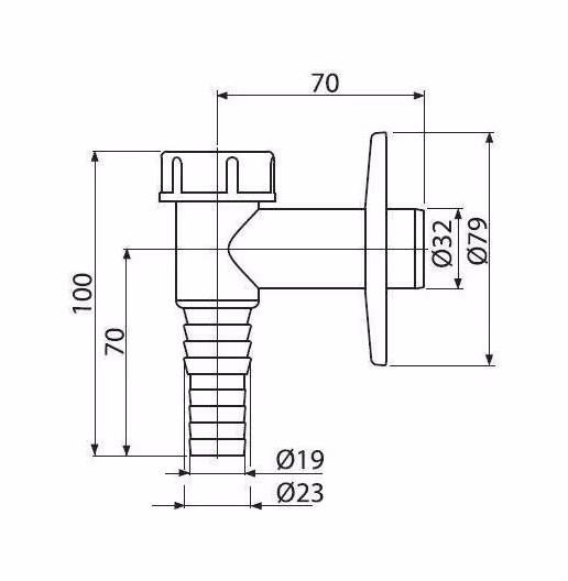Сифон для стиральной машины, наружный, белый AlcaPlast