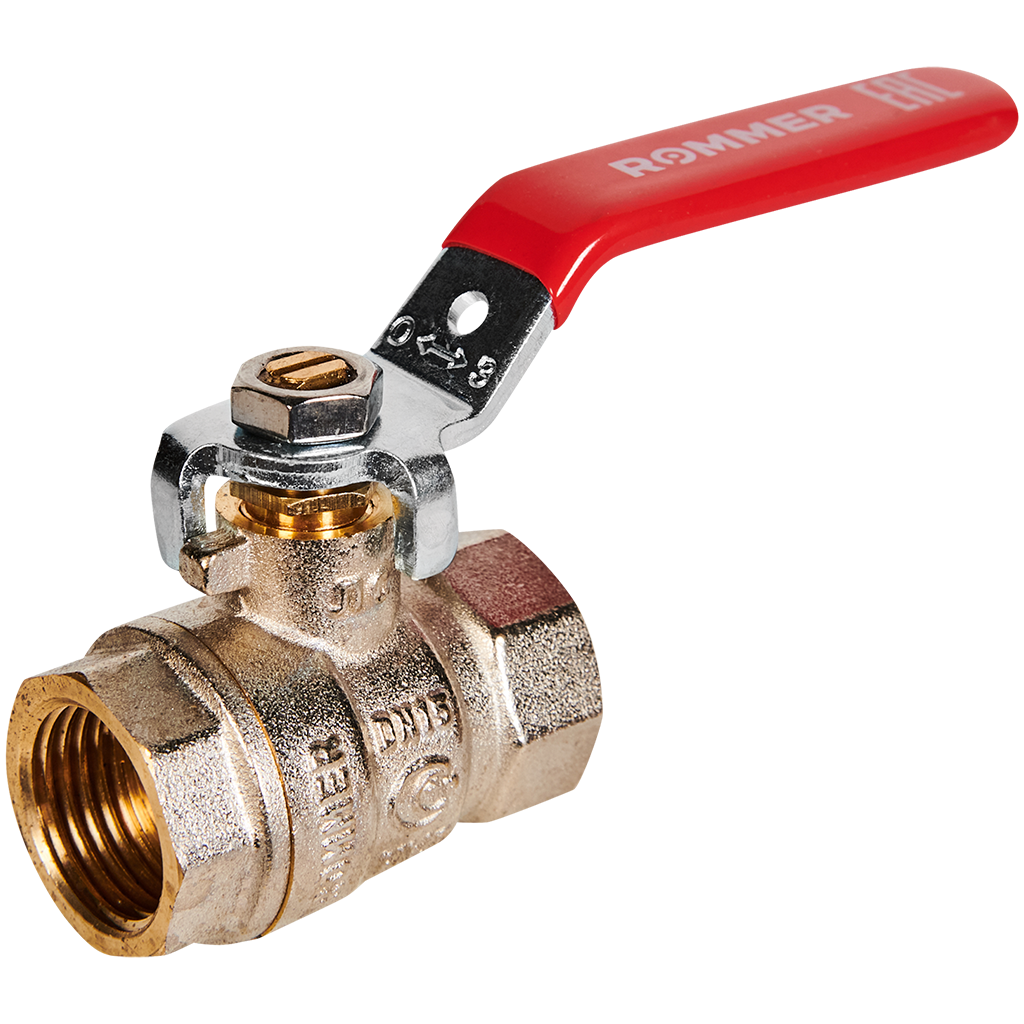 Кран шаровой, ВР/ВР, ручка рычаг   1/2" ROMMER ГОСТ