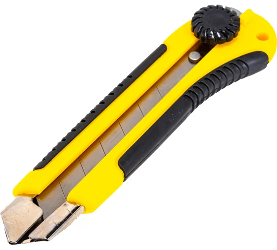 Нож технический 25 мм усиленный с вращ. прижимом