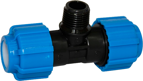 Тройник ПНД с нар.р. ф25х1/2"х25 ТПК-АКВА