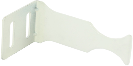 Кронштейн д/радиатора угловой . ПЛАСТифицированный белый(100/1)