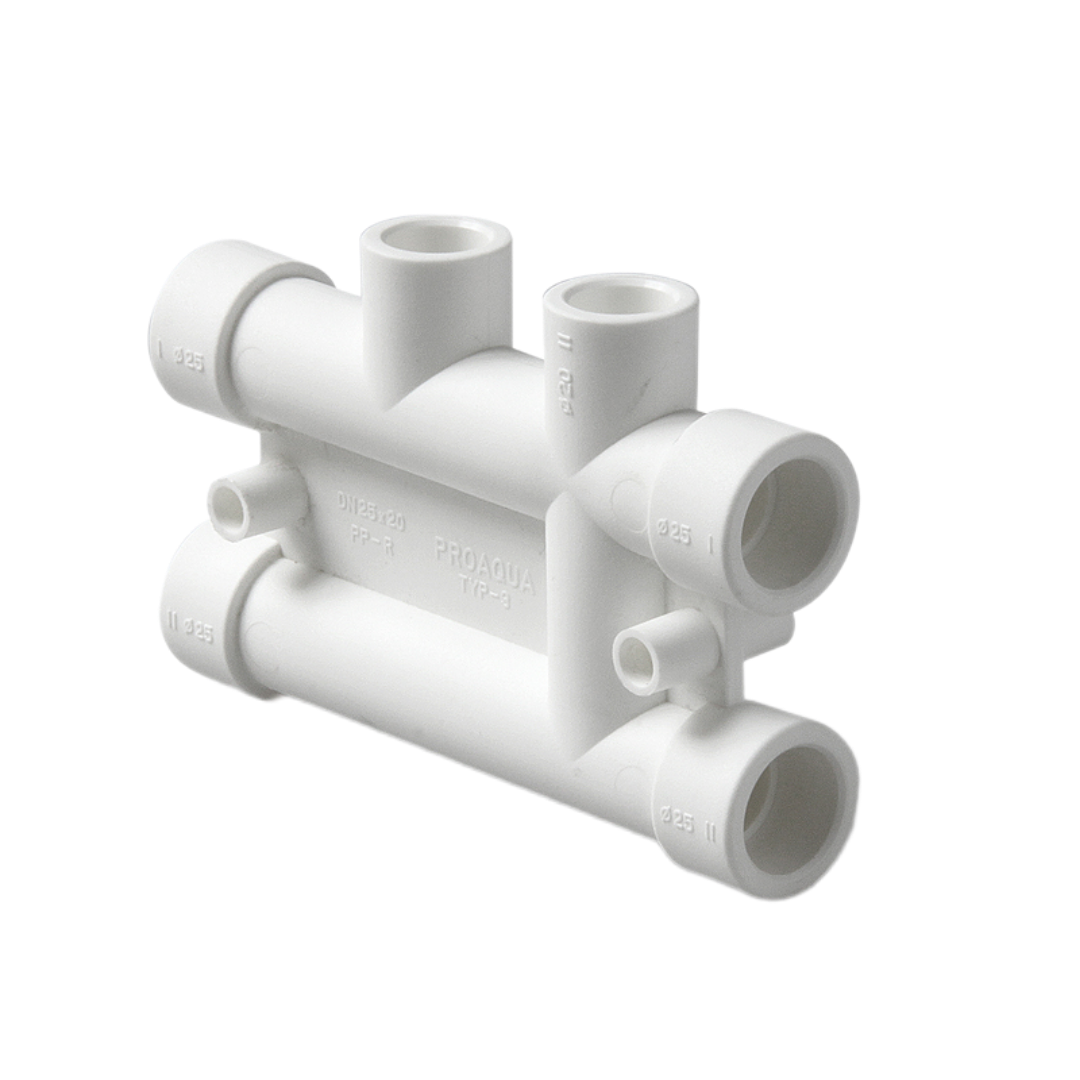 Распределительный блок для систем отопления ПРО АКВА Белый