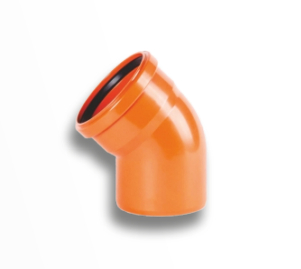 Отвод DN 110/45 ХЕМКОР НПВХ