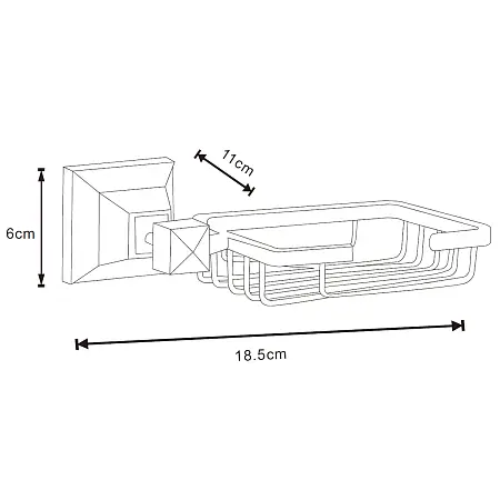 ALTRE Мыльница решетка, хром