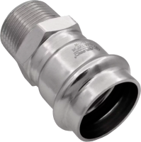 Соединитель переходной нержавеющая сталь наружная резьба VER-PRO