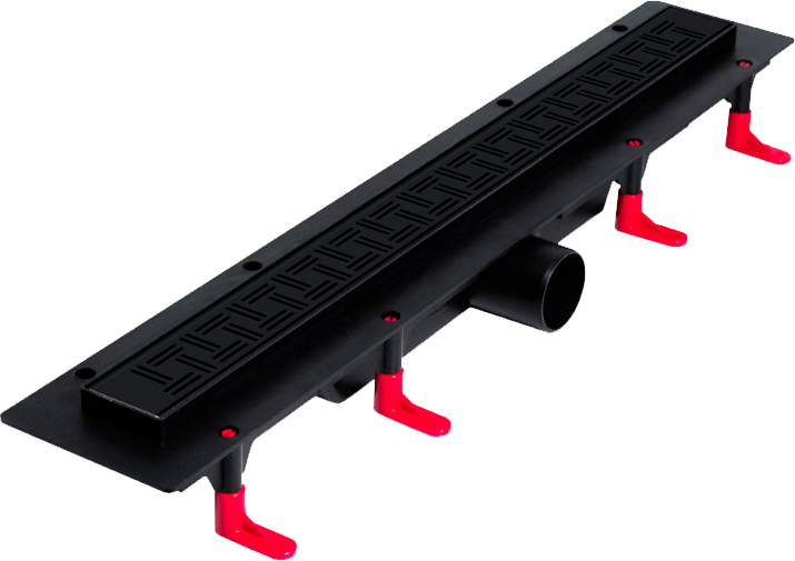 МИАНО Душевой лоток Night PARIS черный, боковой слив D50 600