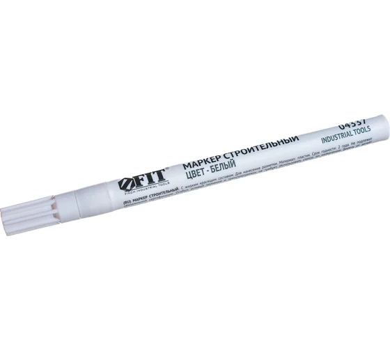 Маркер строительный с жидким красящим составом, белый 138 х 11 мм