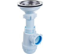 Сифон для кух.моек 3 1/2"х40 винт 40 мм АНИ ГРОТ (без перелива) АНИ пласт (30/1)