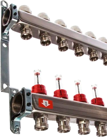 Коллекторная группа с расходомерами Stout Магазин сантехники Нижний Новгород