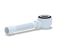 Сифон для душ. поддона 1 1/2"х50/60 клик-клак хром с гибк.трубой х50 АНИ Пласт (8/1)