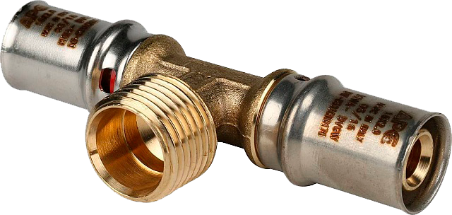 ПРЕСС Тройник с нар. резьбой  16х1/2"х16 (АРЕ)