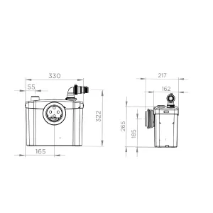 Канализационная установка бытовая SANITOP Магазин сантехники Нижний Новгород