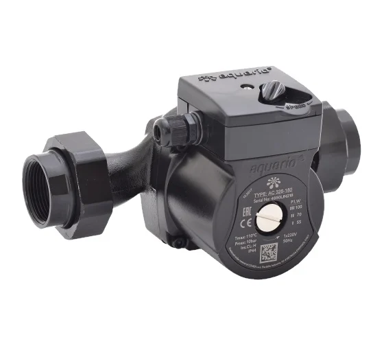 Насос цирк. AC 326-180 DN32, PN10, Qmax= 3,6м3/ч, Hmax= 5м, Tmax=110°С, 220В, 3-скор. Aquario