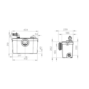 Канализационная установка бытовая SANIPRO Магазин сантехники Нижний Новгород