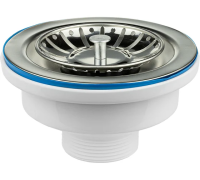 Выпуск 3.1/2" в сборе ЭКОНОМ (нерж.чаш.,пласт.втулка ),MasterProf