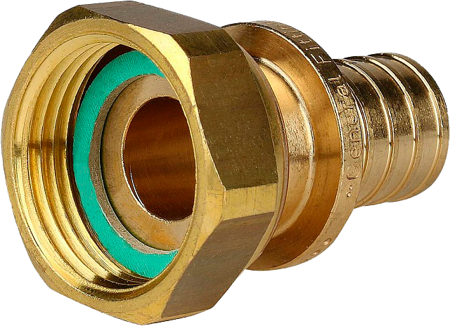 Переходник с нак. гайкой 20x3/4" STOUT для сшитого п/э