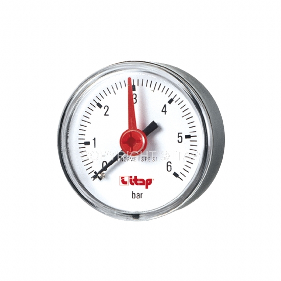 Манометр осевой (0-6 bar) 1/4"  (483R) Itap