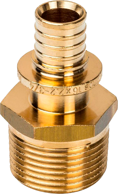 Переходник с нар. резьбой 16x3/4" STOUT для сшитого п/э