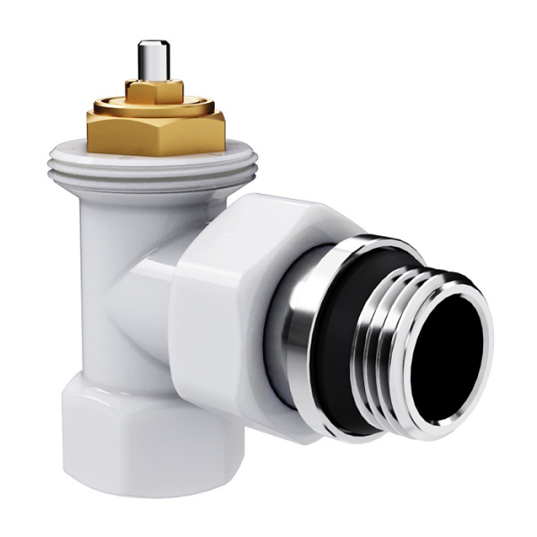 Набор термостатический угловой RoyalThermo Design 1/2"М30х1,5 (Белый)