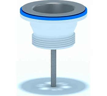 Выпуск 1 1/4" с нержавеющей сеткой АНИ  пласт (50/1)