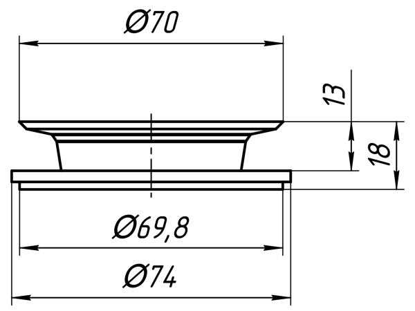 Прокладка бабочка 2-х стороняя М080/ 530359 Магазин сантехники Нижний Новгород