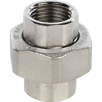 Разъемное соединение "американка" в/в никелированное Stout