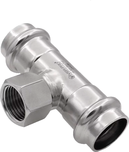 Тройник из нерж. стали ВР 22х1/2"х22  "VER-PRO"