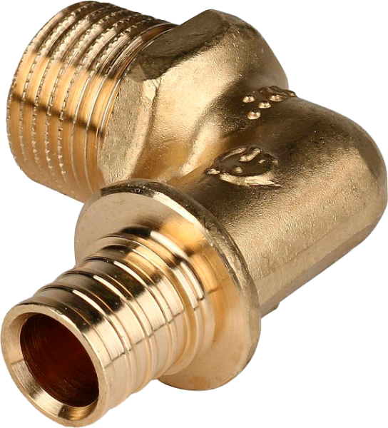 Угольник с нар. резьбой 16x1/2" STOUT для сшитого п/э